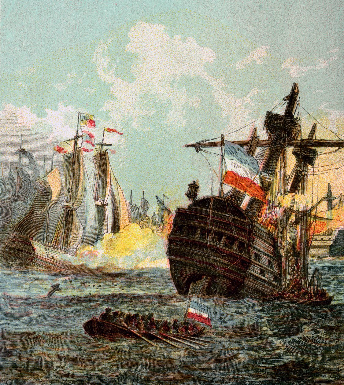 Derrota de la Flota Holandesa, 1666 de Unbekannt