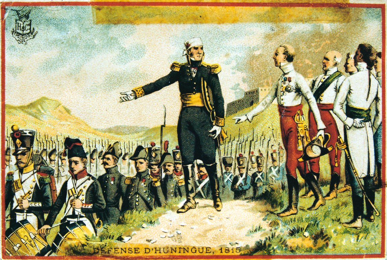Defensa de Huningue, 1815, siglo XIX de Unbekannt