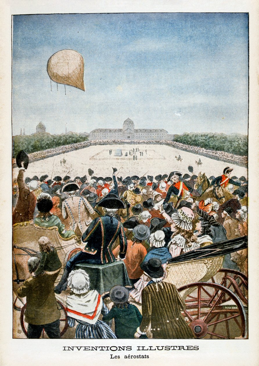 Partida de un globo desde París el 27 de junio de 1783, 1901 de Unbekannt