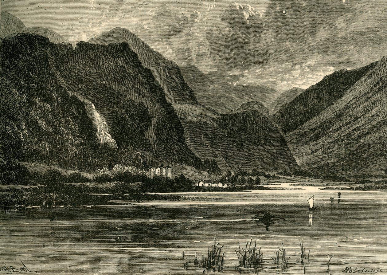 Derwentwater, mirando hacia Borrowdale, 1898 de Unbekannt