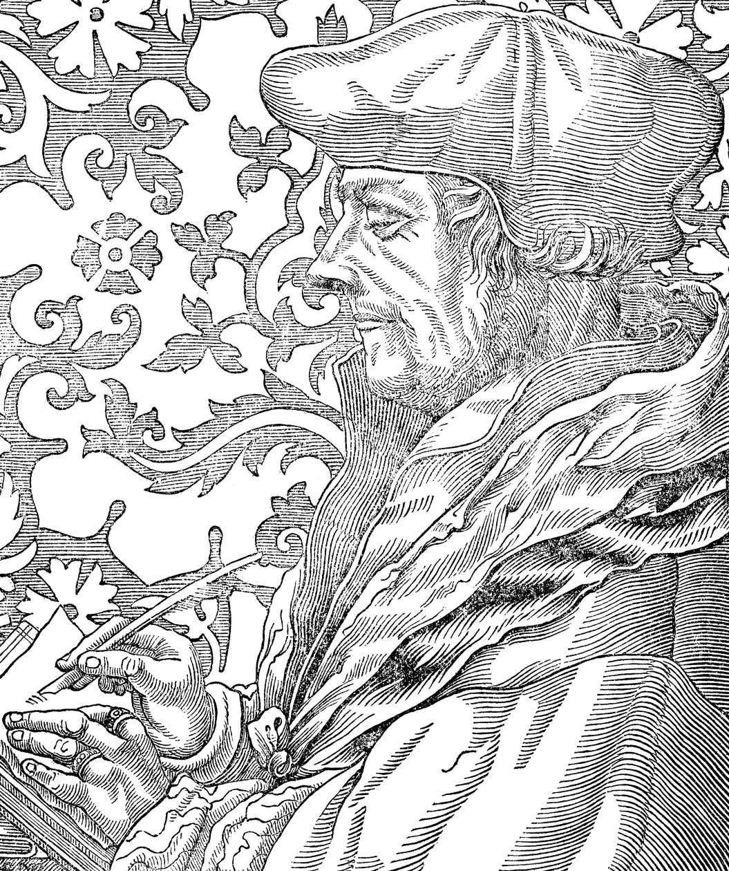 Desiderus Erasmus, humanista y erudito holandés de los siglos XV-XVI, siglo XIX de Unbekannt