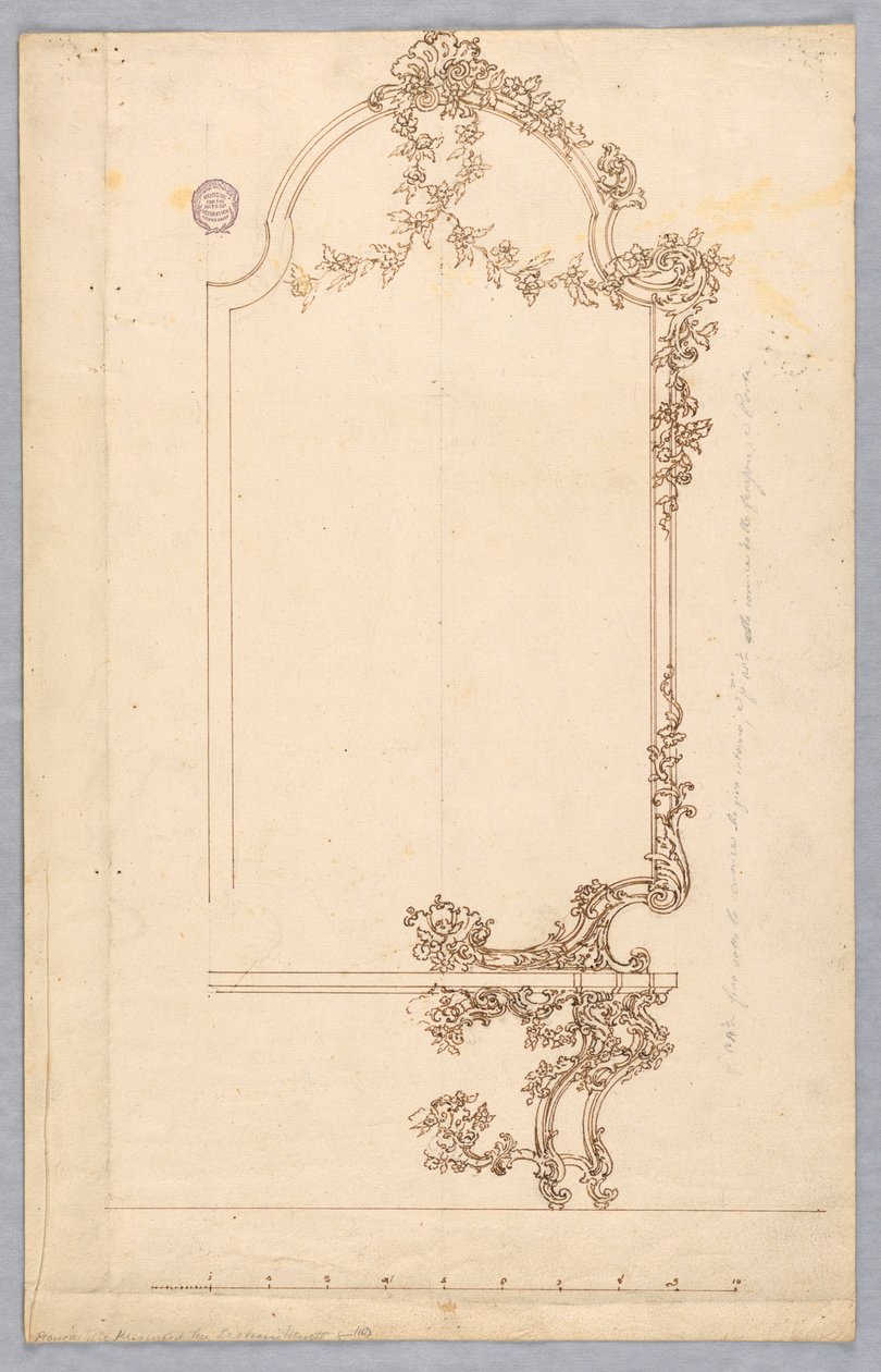 Diseño para una mesa de consola de Unbekannt