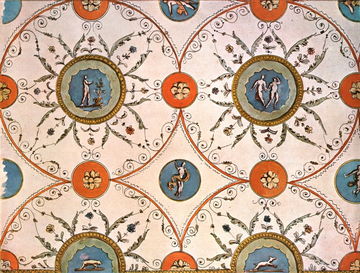 Diseño para una pintura de techo, Italia de Unbekannt