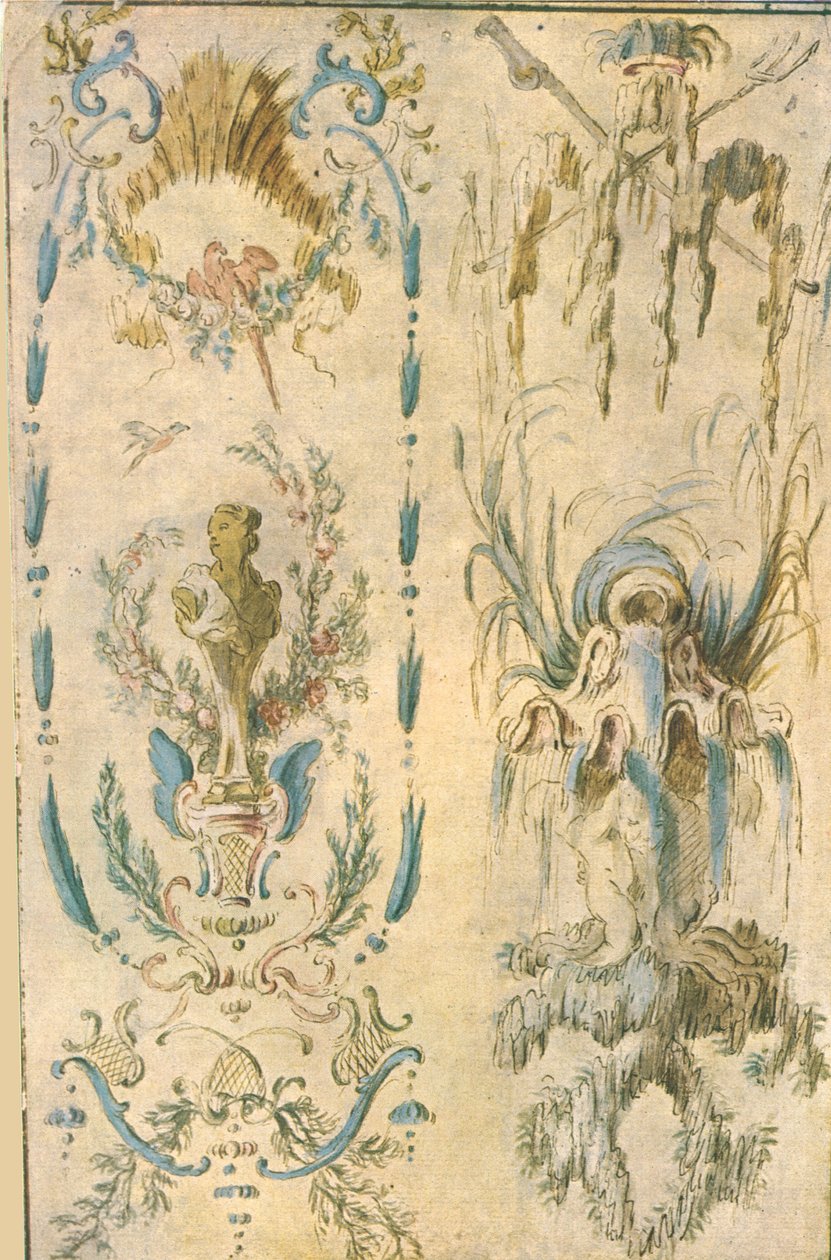 Diseño para una decoración mural, Francia, 1928 de Unbekannt