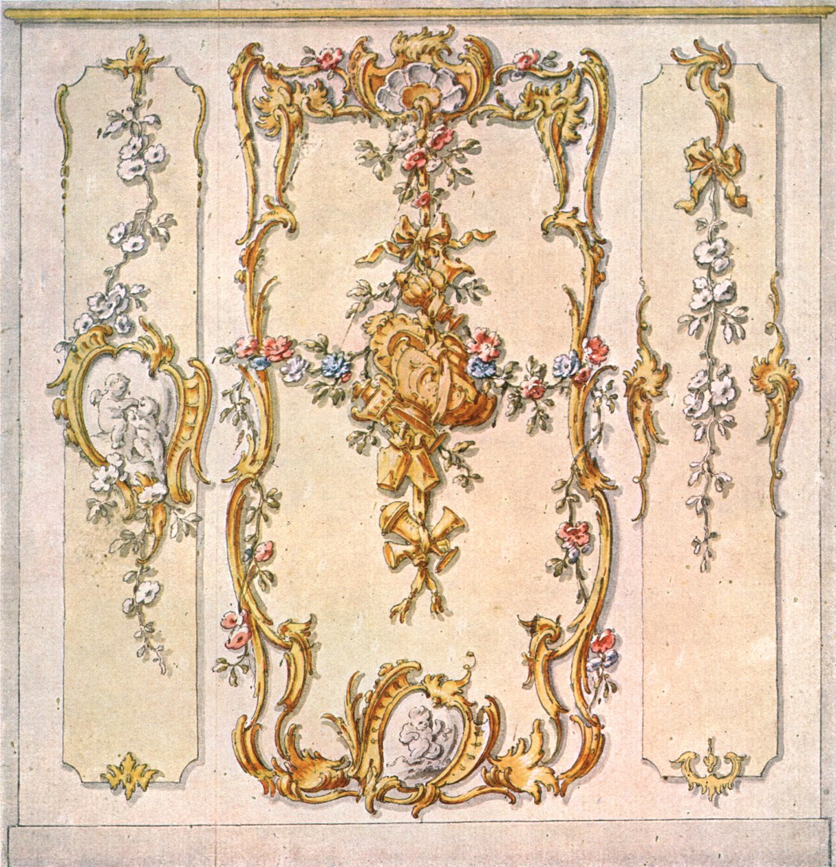 Diseño para una decoración mural, Alemania, 1928 de Unbekannt