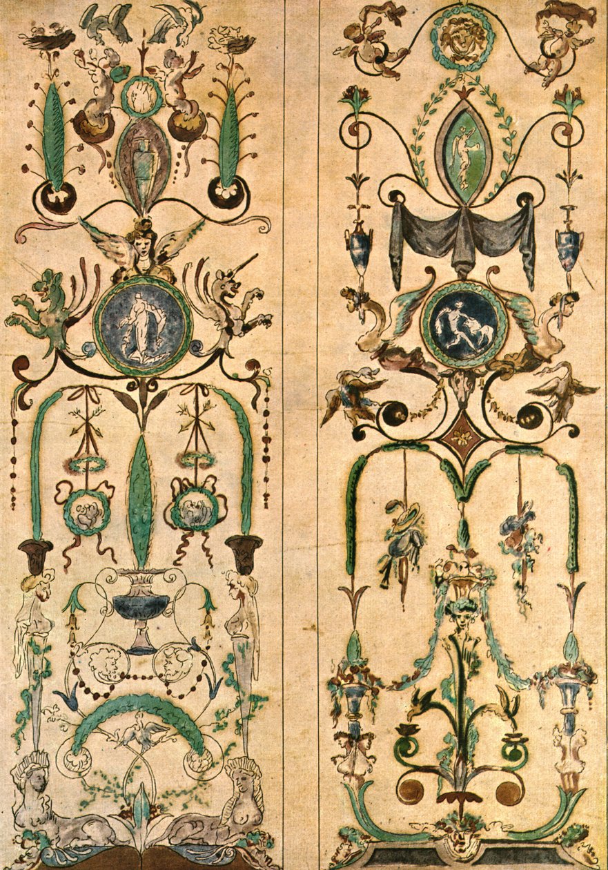Diseño para una pintura mural, Francia, 1928 de Unbekannt