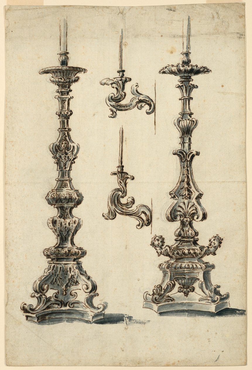 Diseños para candelabros de altar y soportes de velas de Unbekannt