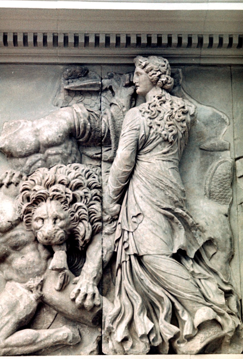 (detalle) del Gran Friso del Altar de Pérgamo, 180-159 a.C. de Unbekannt