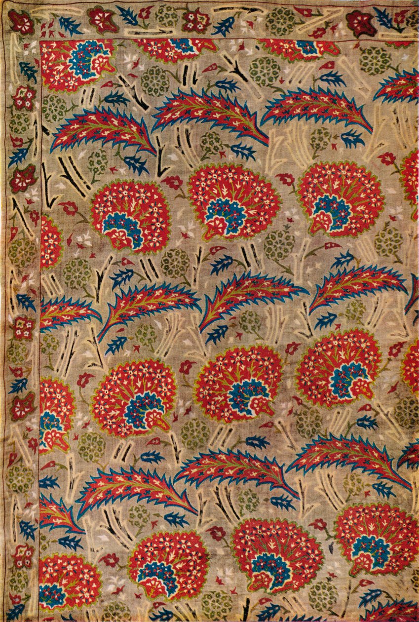 (detalle) de Cortina, de Turquía, c1650 de Unbekannt