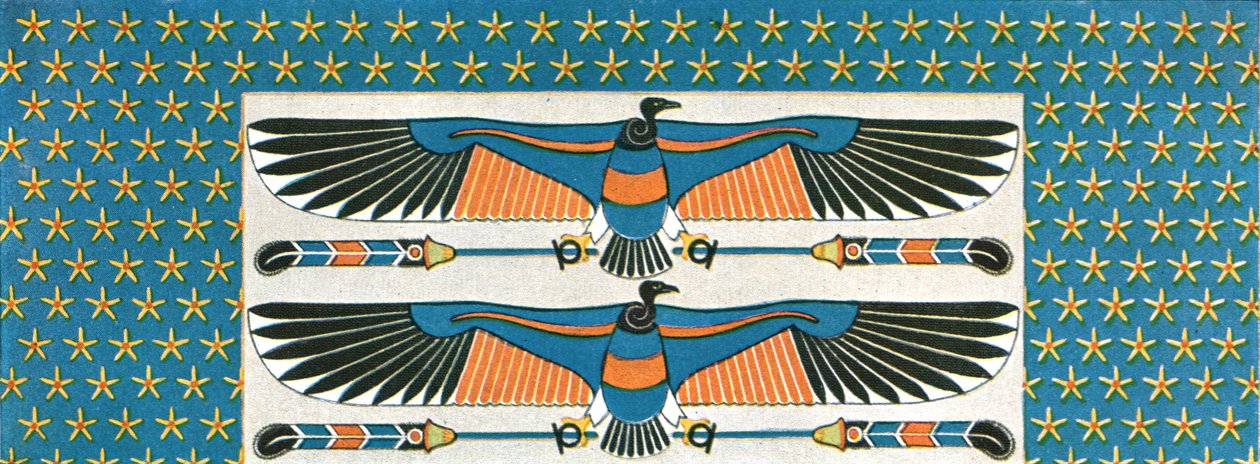(detalle) Pintura del techo en la tumba de Bekenranef en Sakkara, Egipto de Unbekannt