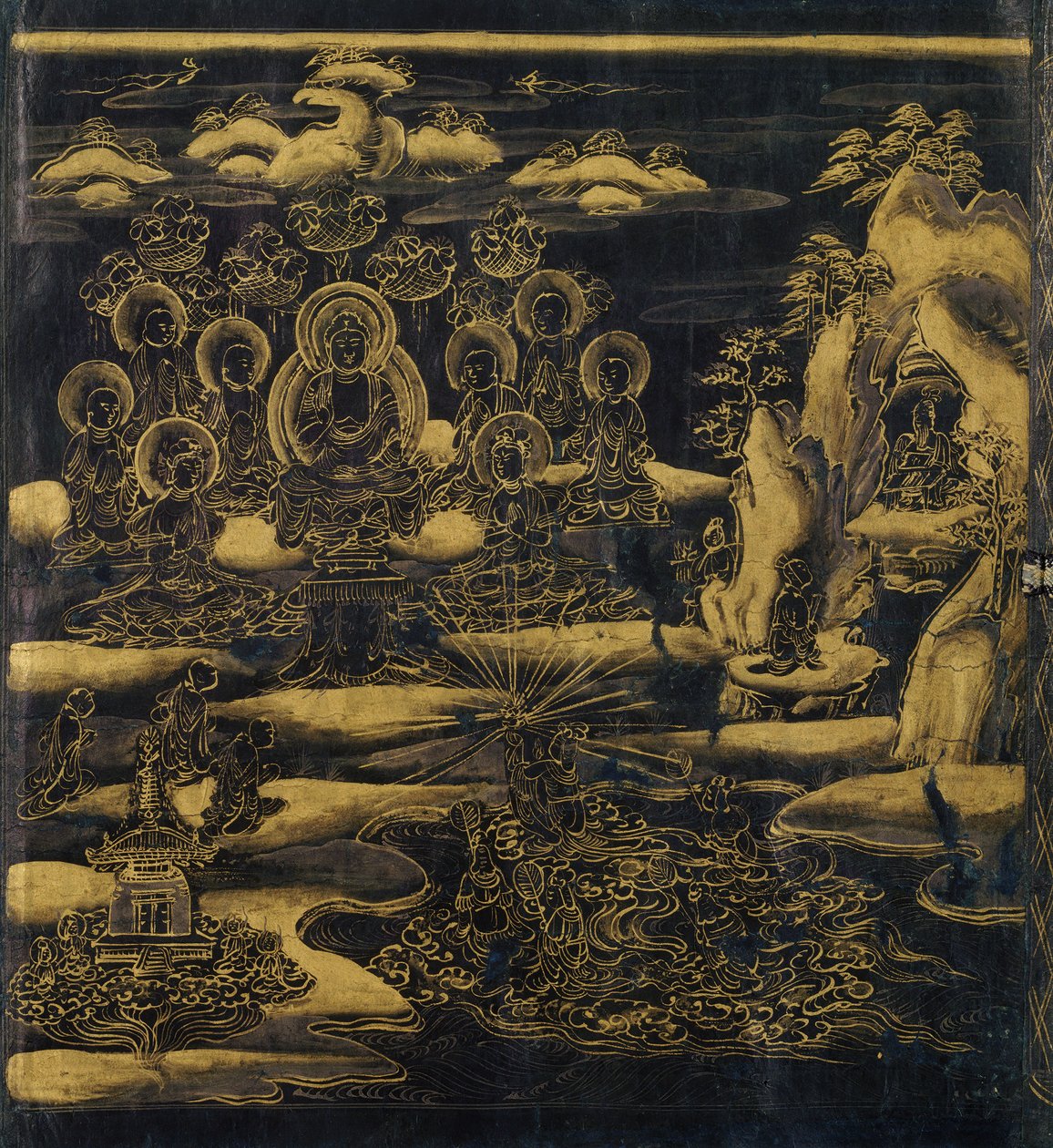 Devadatta, Capítulo 12 del Sutra del Loto Hoke-kyo, Daibadatta-bon, siglo XII de Unbekannt