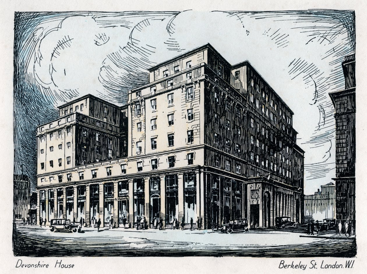 Casa Devonshire, Berkeley Street, Londres, c1910-1929 de Unbekannt