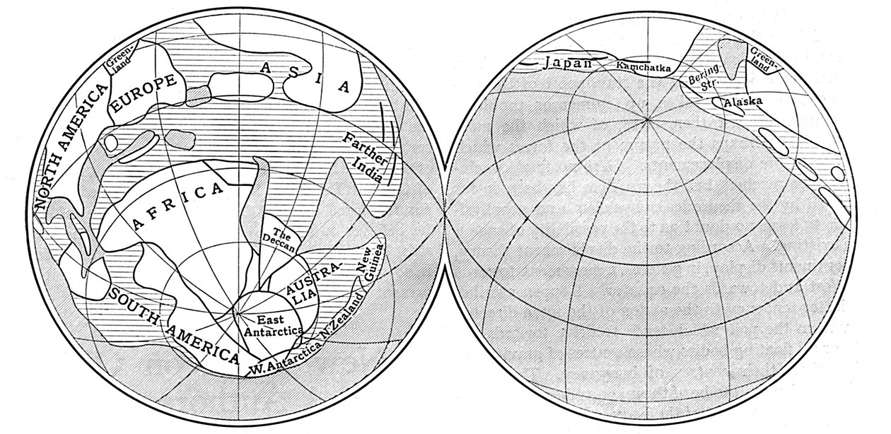 Diagrama de la Tierra durante el período Carbonífero, 1922 de Unbekannt