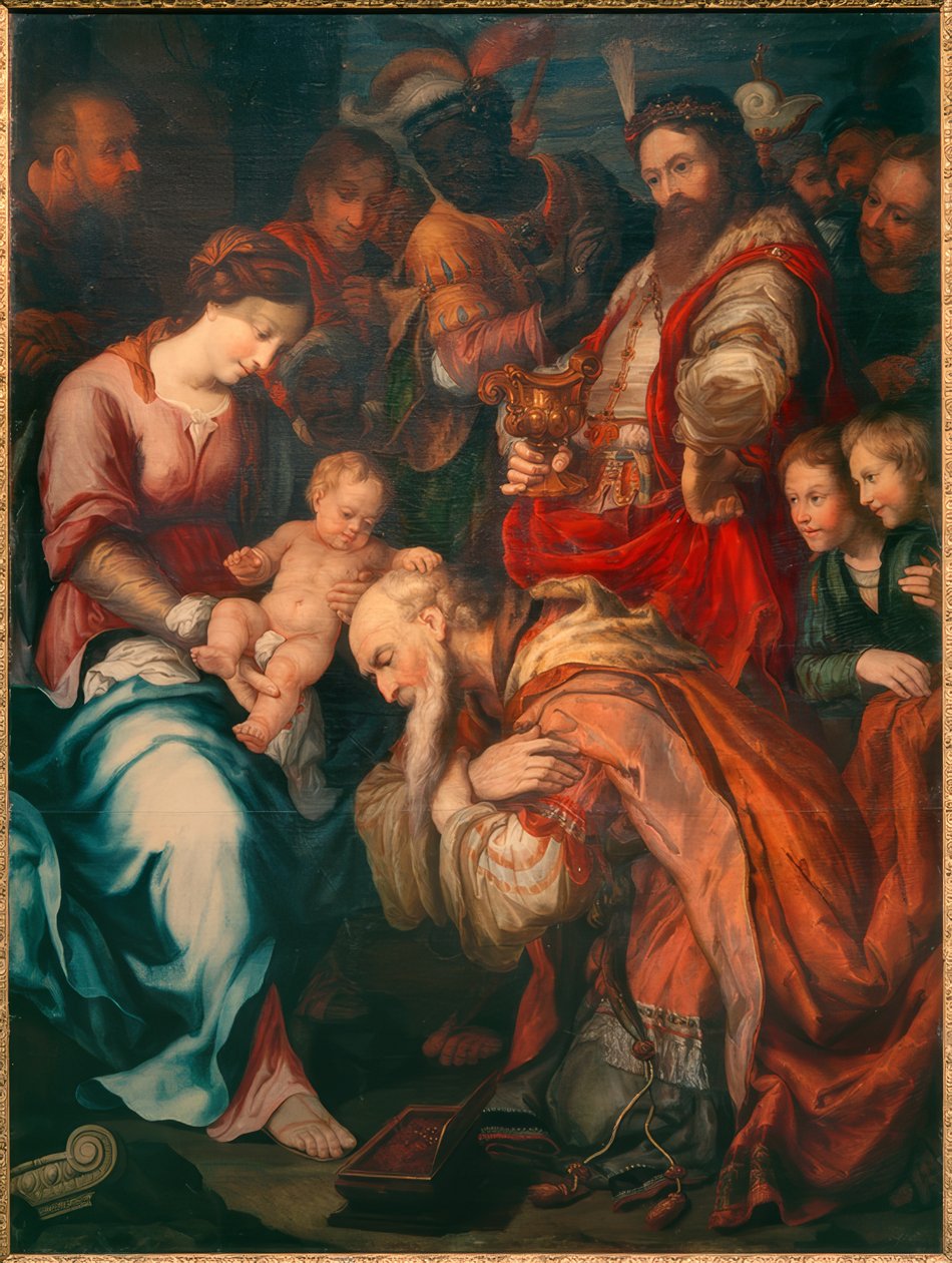 La adoración de los Reyes de Unbekannt