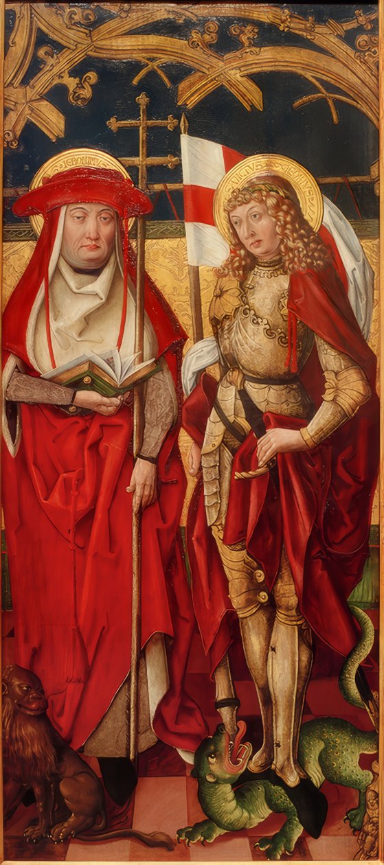 Los santos Jerónimo y Jorge de Unbekannt