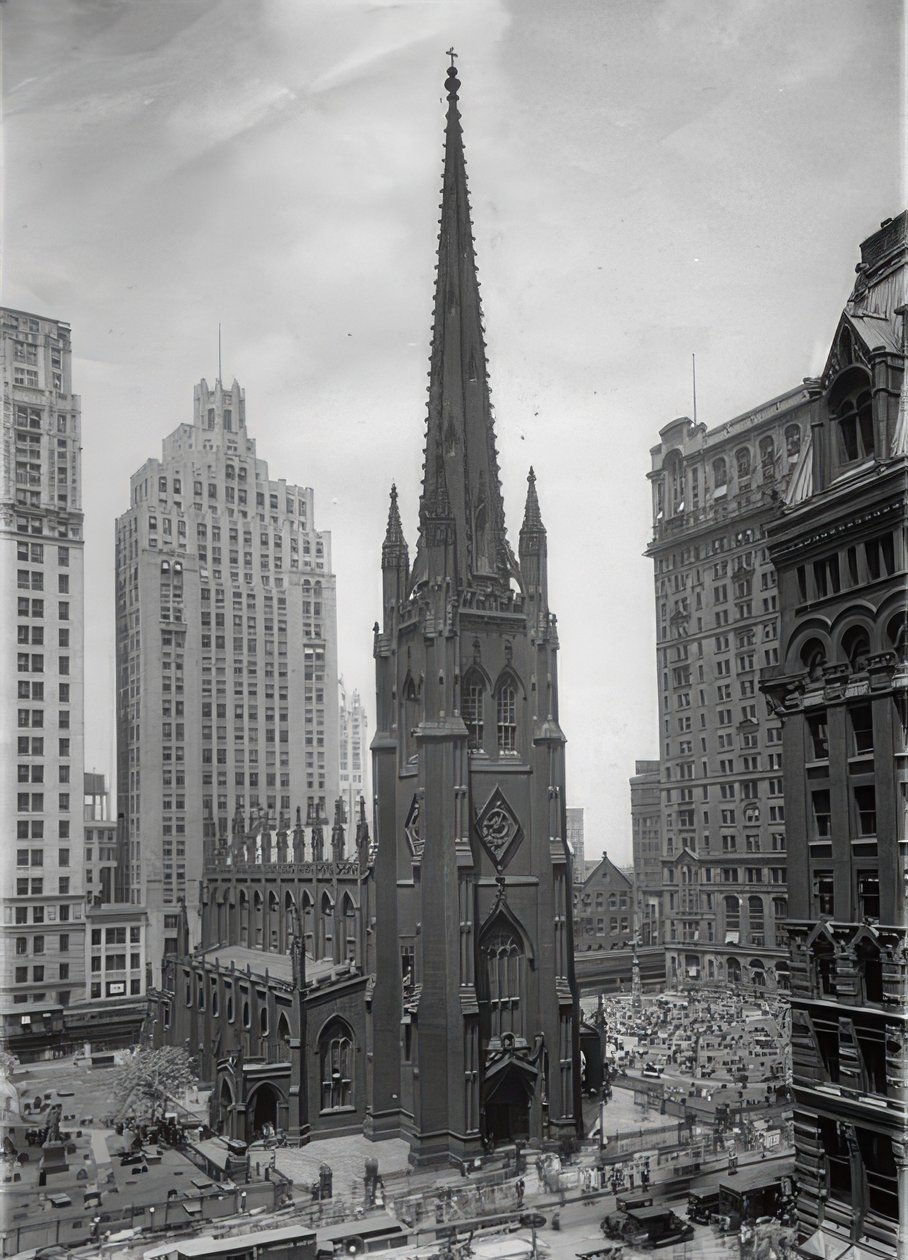 La iglesia de la Trinidad en Nueva York. Alrededor de 1935 de Unbekannt