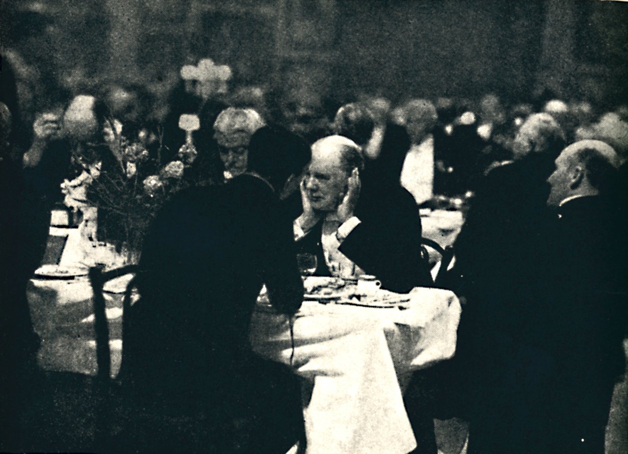 Cenando en Burlington House de Unbekannt