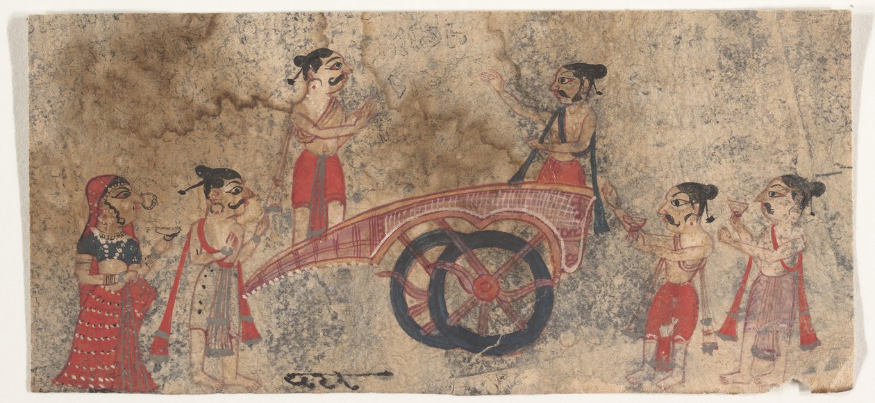 Disputas en un carro, 1650-60 de Unbekannt