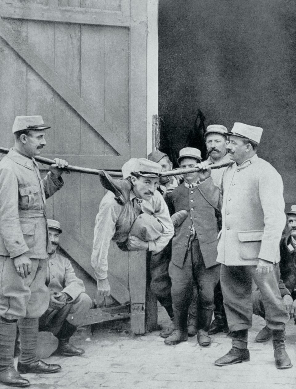 Distracciones en el frente, la serpiente humana, Francia, Primera Guerra Mundial, 1915 de Unbekannt