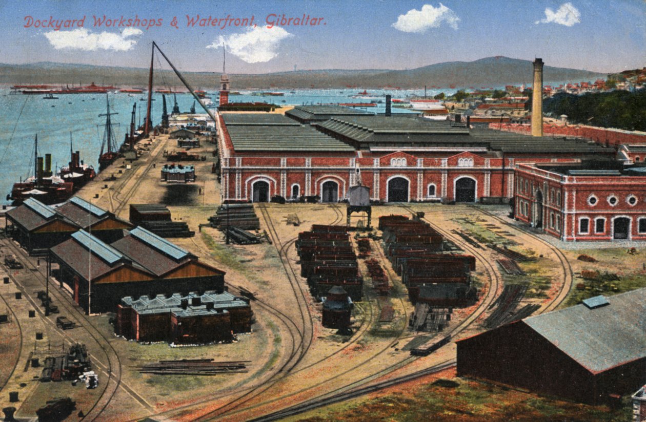 Talleres del Astillero y Frente Marítimo, Gibraltar, siglo XX de Unbekannt