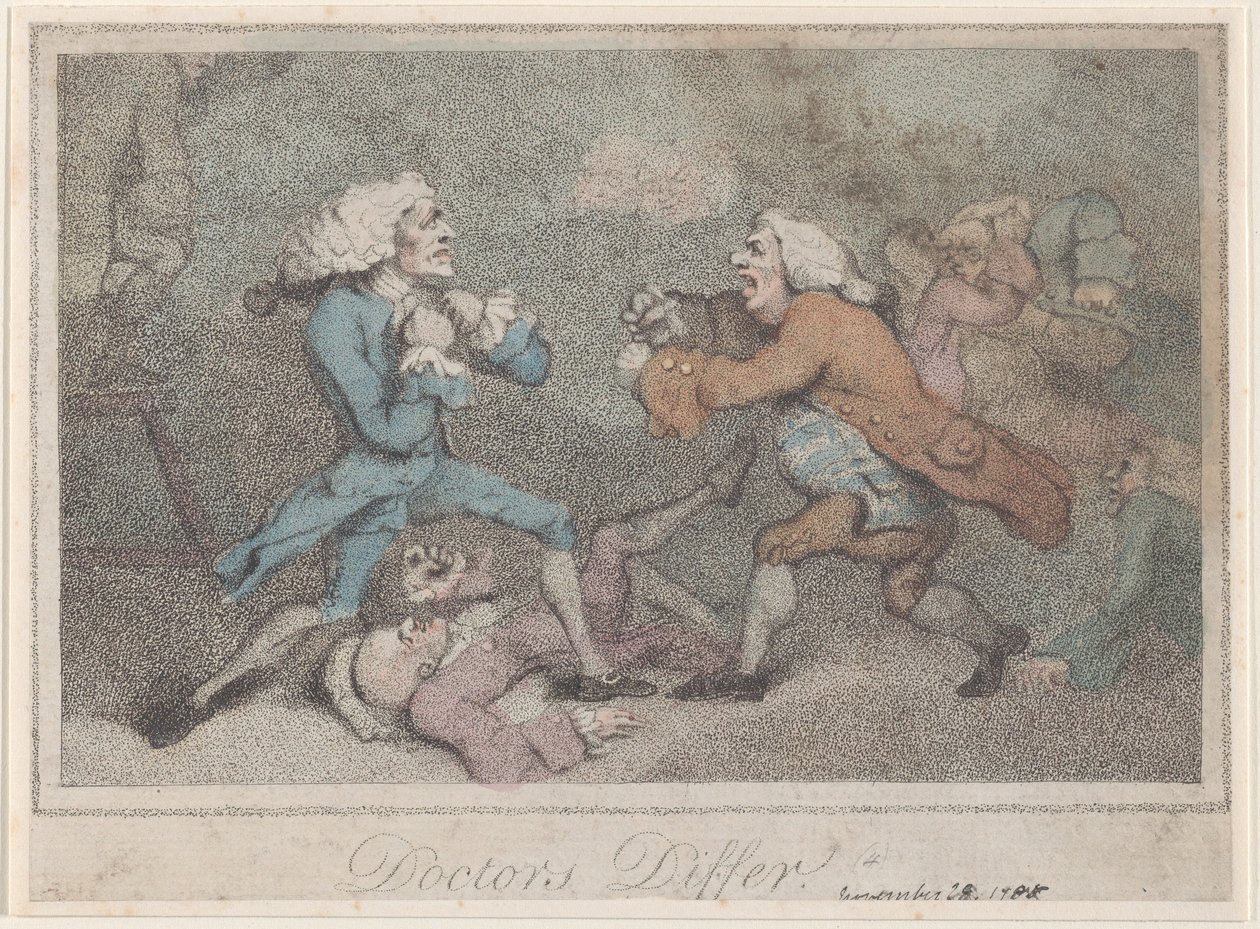 Los doctores difieren, 28 de noviembre de 1785 de Unbekannt