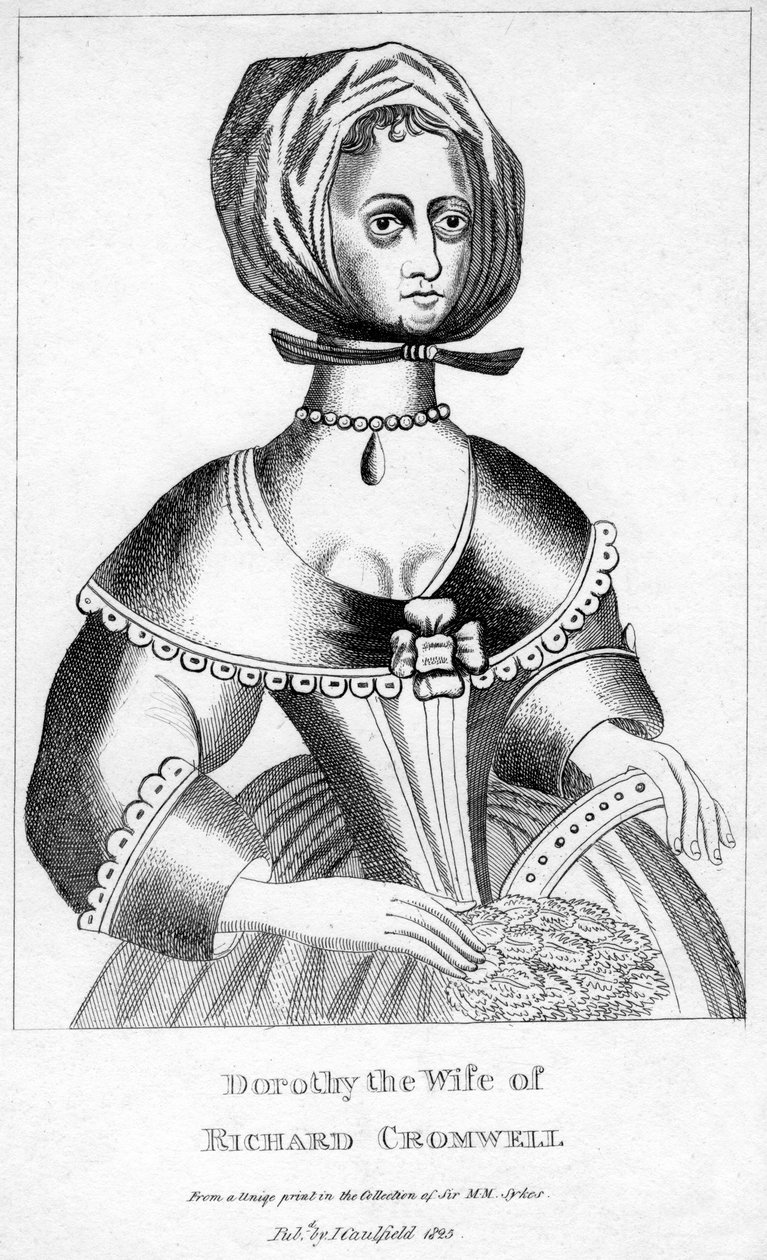 Dorothy, esposa de Richard Cromwell, siglo XVII, 1825 de Unbekannt