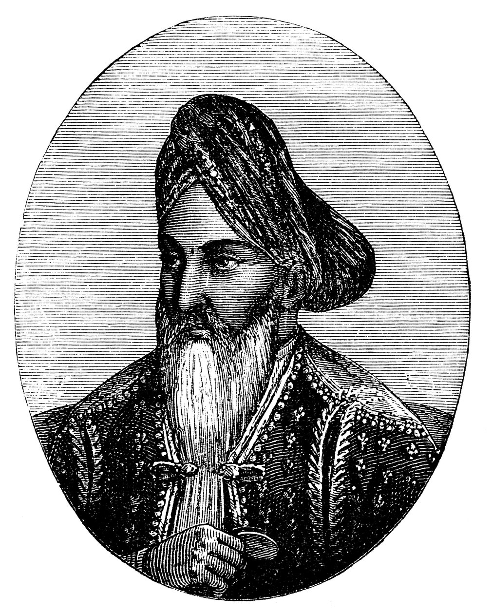 Dost Mohammad Khan 1793-1863 gobernante de Afganistán, c1880 de Unbekannt