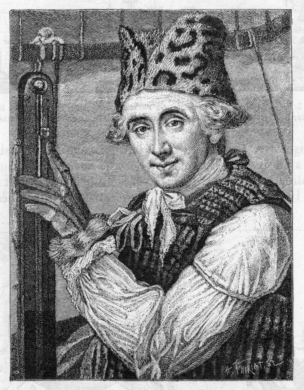 Dr. John Jeffries, aeronauta estadounidense, 1786 de Unbekannt