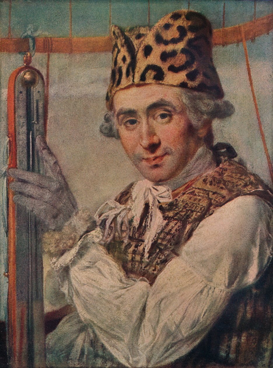 Dr. John Jeffries, aeronauta estadounidense, 1786 de Unbekannt