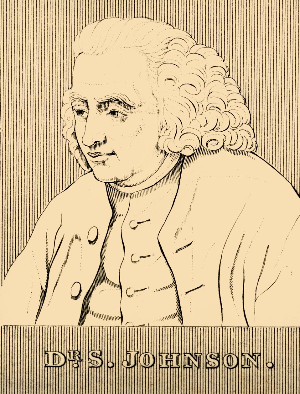 Dr. S. Johnson, 1709-1784, 1830 de Unbekannt