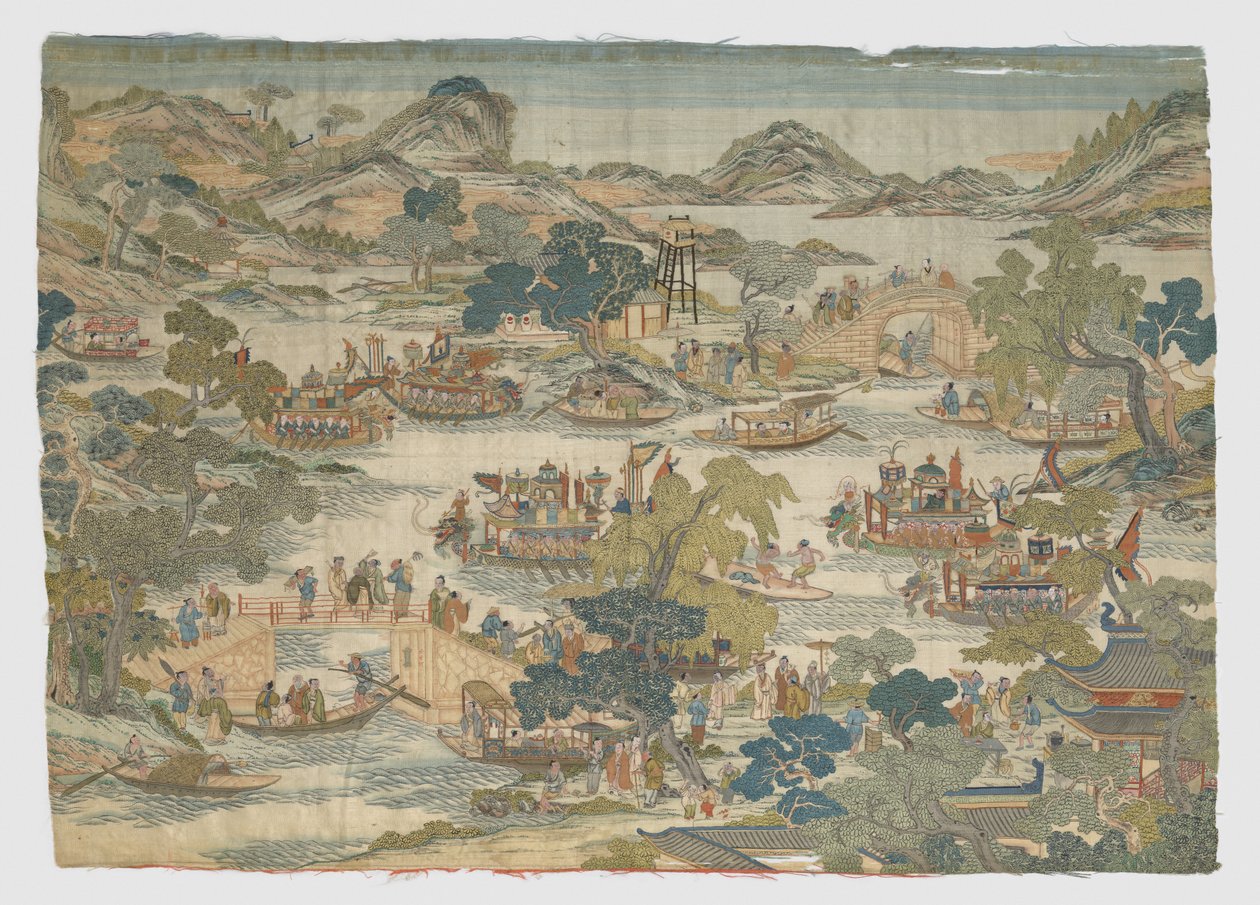 Festival de la barca dragón, siglo XVIII-XIX de Unbekannt
