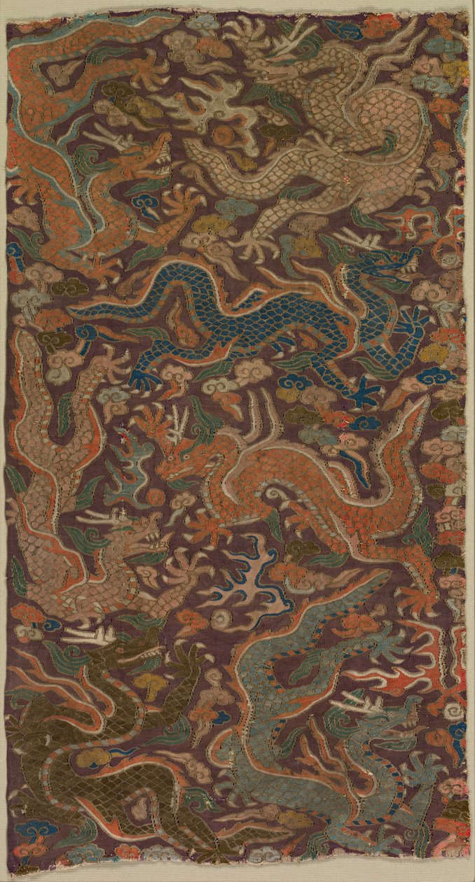 Dragones persiguiendo perlas llameantes, 1200s o antes de Unbekannt