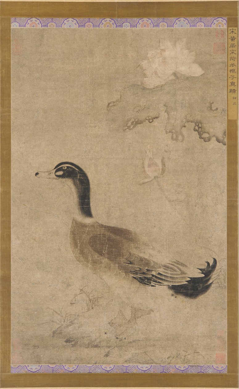 Pato y flores de loto, dinastía Yuan, 1279-1368 de Unbekannt