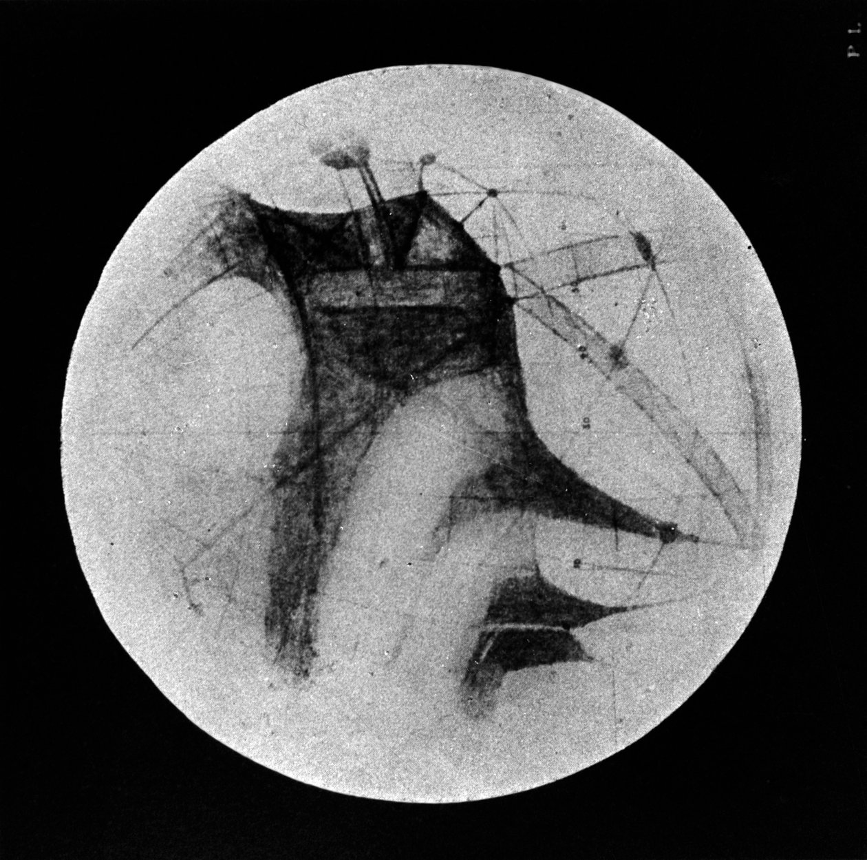 Dibujo de Marte mostrando 