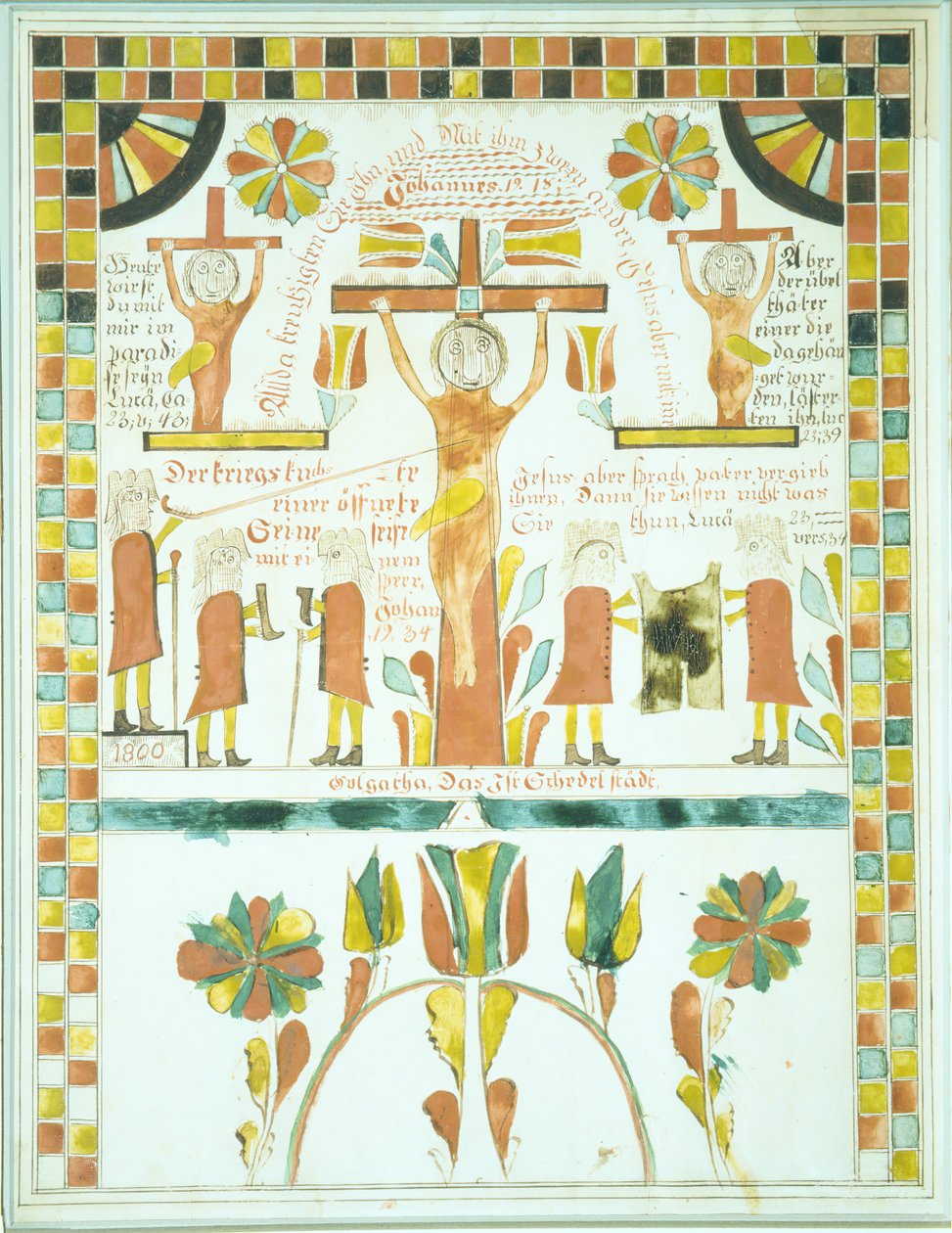 Dibujo de la Crucifixión, 1800 de Unbekannt