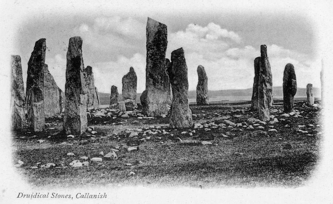 Piedras druídicas, Callanish, Isla de Lewis, Islas Occidentales, Escocia, 1902 de Unbekannt