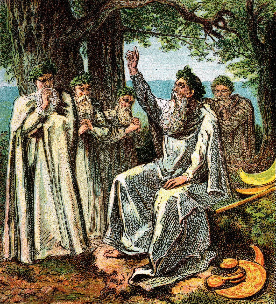 Druidas, o sacerdotes británicos, c. 1850 de Unbekannt