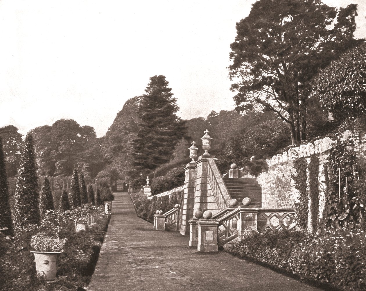 Jardines del Castillo de Drummond, Perthshire, Escocia, 1894 de Unbekannt