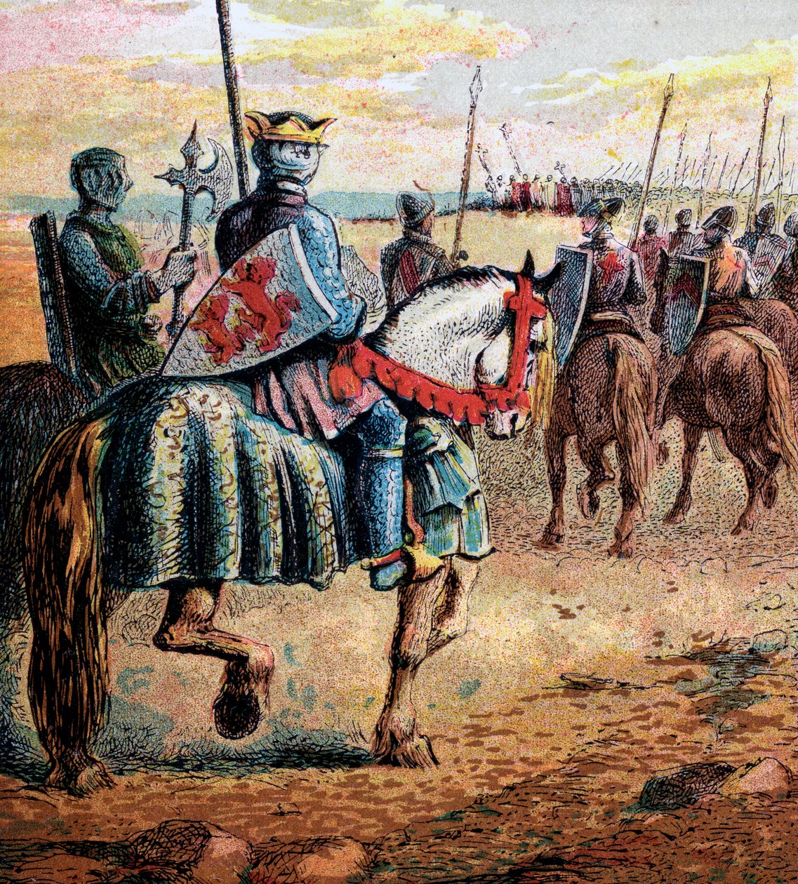El duque Roberto va a Palestina, siglo XI, c. 1850 de Unbekannt
