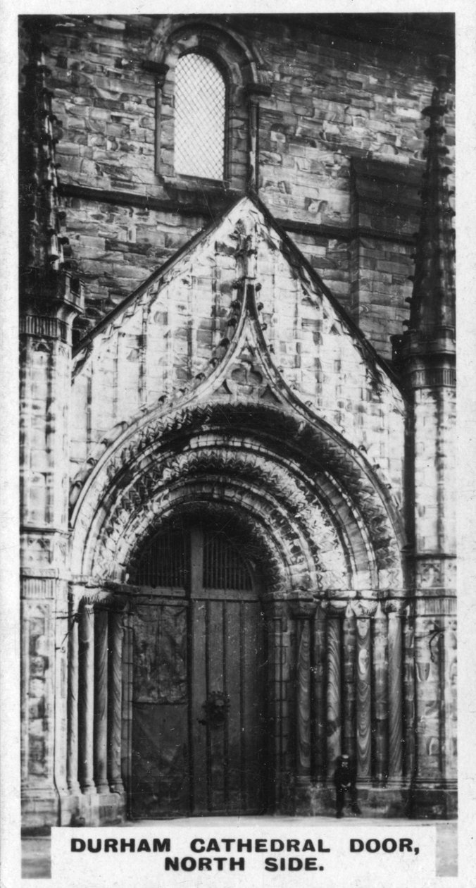 Puerta de la Catedral de Durham, lado norte, c1920s de Unbekannt