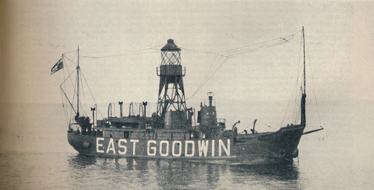 Buque faro East Goodwin a una milla y media al este de Goodwin Sands, 1937 de Unbekannt