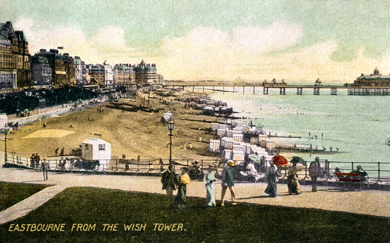 Eastbourne desde la Torre Wish, Sussex, principios del siglo XX de Unbekannt