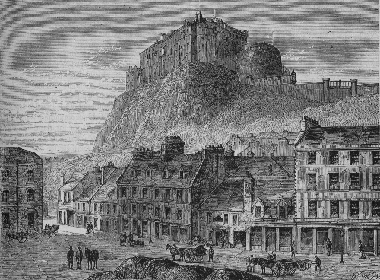 Castillo de Edimburgo, c1880 de Unbekannt