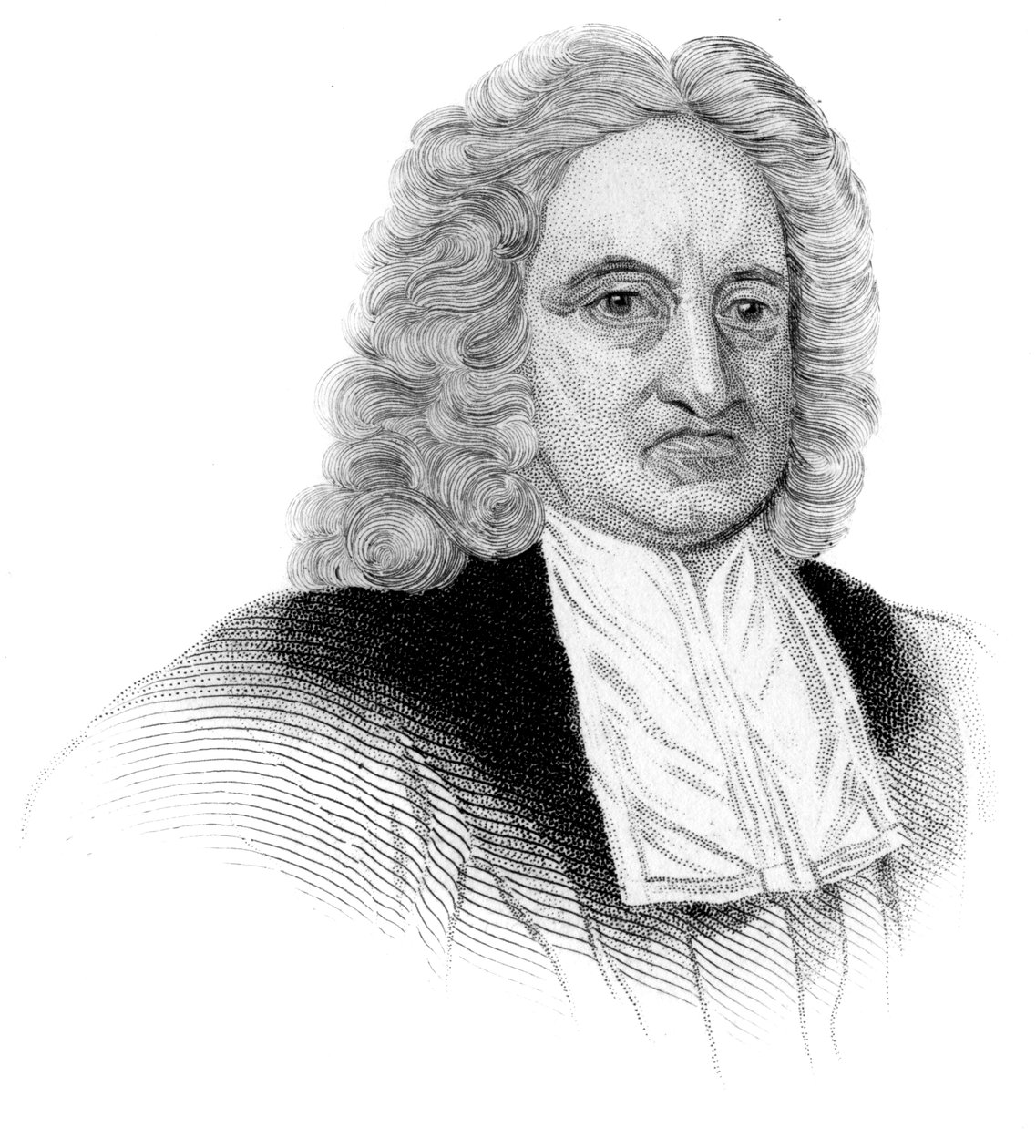 Edmond Halley, astrónomo, matemático, meteorólogo y físico inglés de Unbekannt