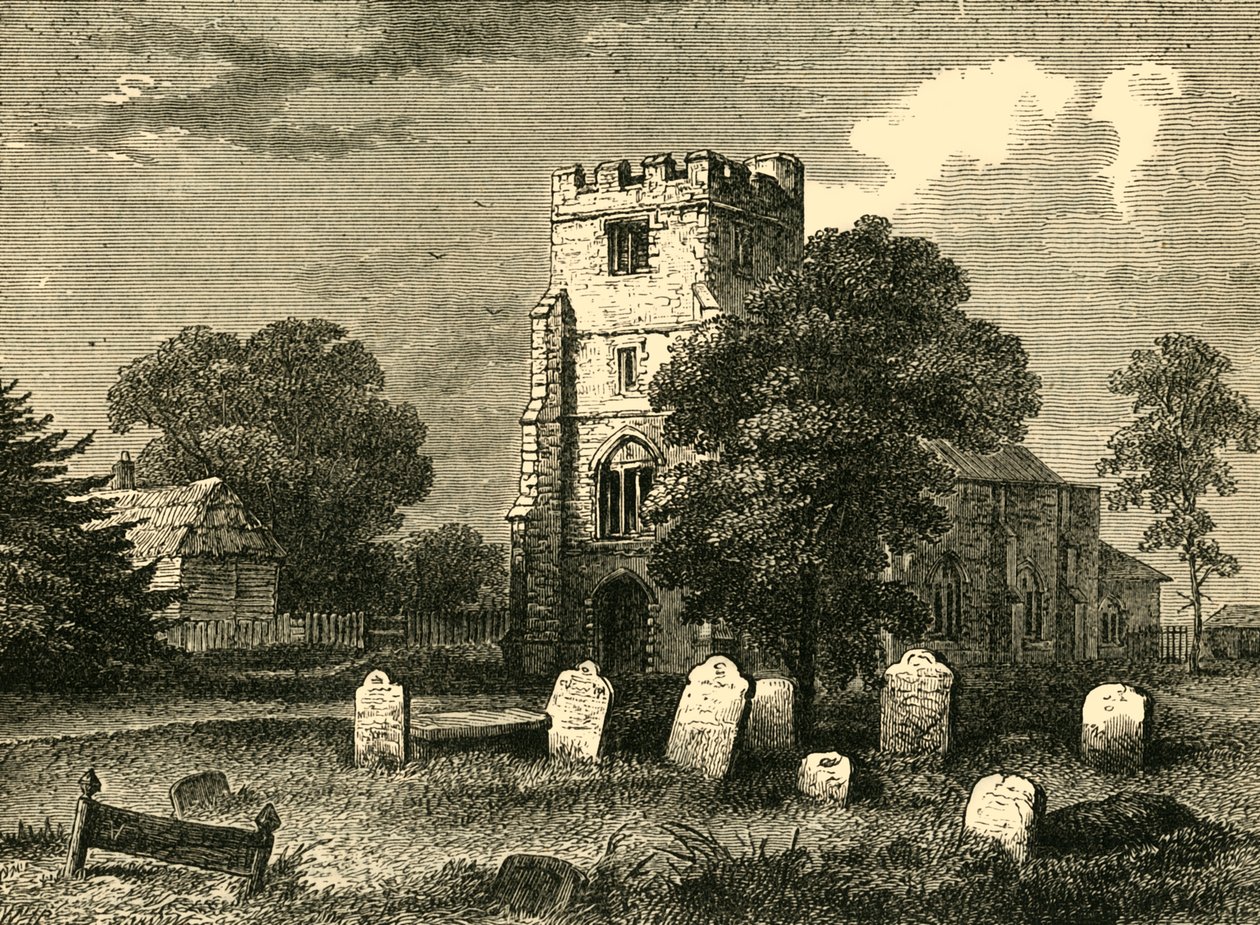 Iglesia de Edmonton, 1790, c1876 de Unbekannt