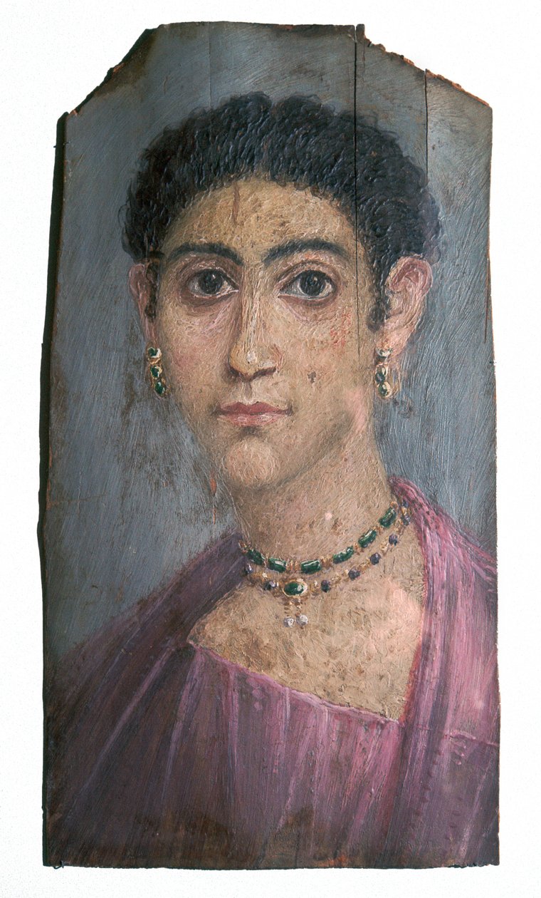 Retrato de cera egipcio de una dama, siglo II de Unbekannt