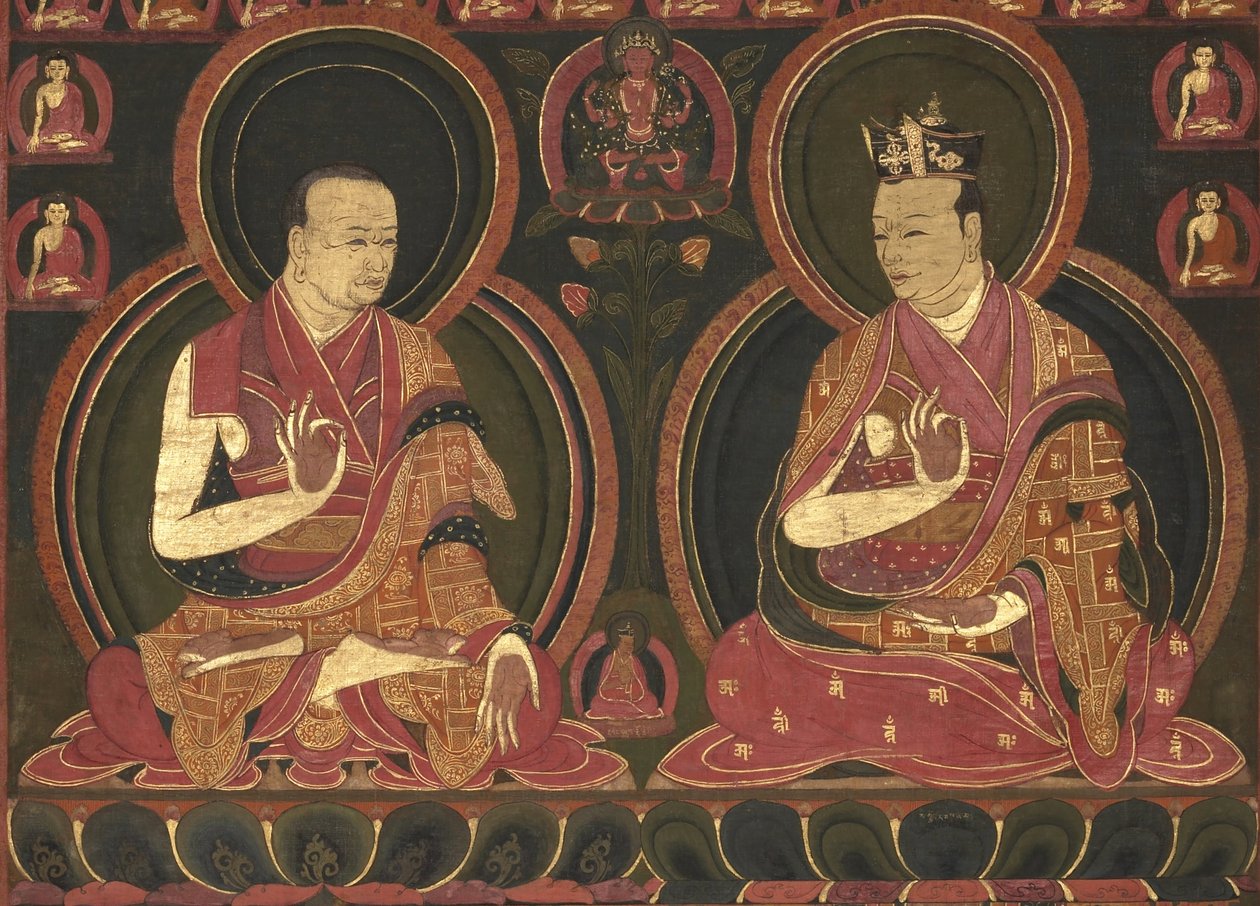 Octavo Karmapa, Mikyo Dorje (1507-1554) y su maestro el Primer Sangye Nyenpa de Unbekannt