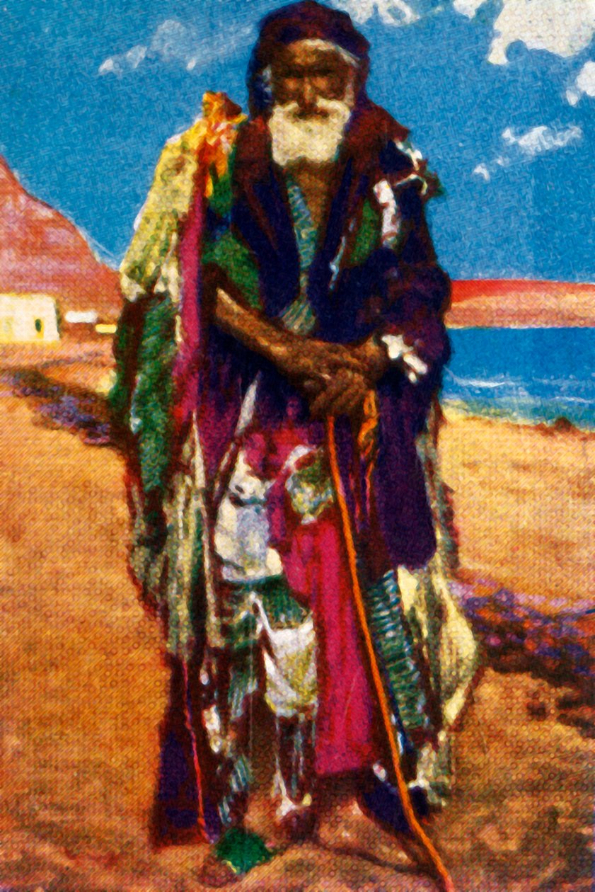 Mendigo anciano, Egipto, c1928 de Unbekannt