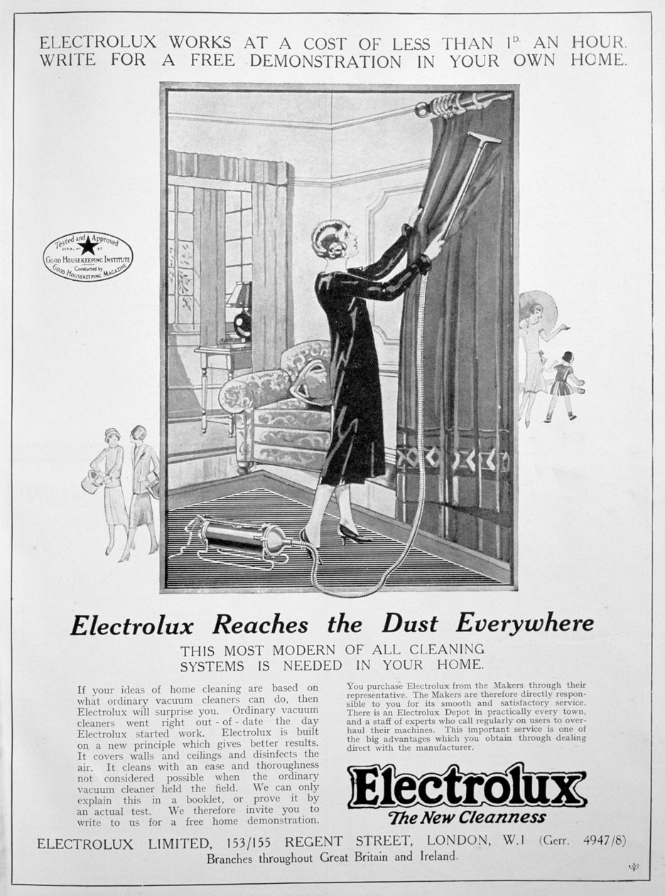 Anuncio de aspiradora Electrolux, 1924 de Unbekannt