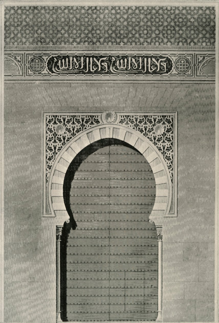 Elevación de la Puerta de la Justicia Antigua, siglo XIX, 1907 de Unbekannt